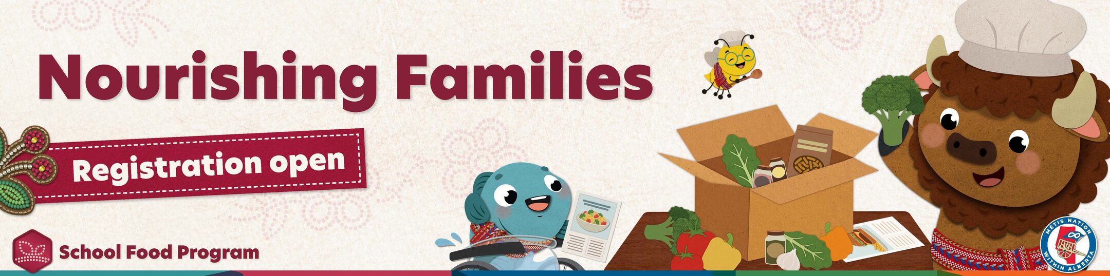 Nourishing Families — School Food Program. Registration open.